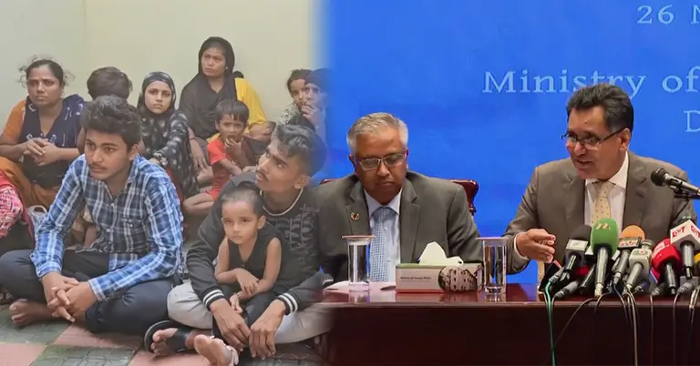সংবাদ সম্মেলনে ভারপ্রাপ্ত পররাষ্ট্রসচিব রুহুল আলম সিদ্দিকী